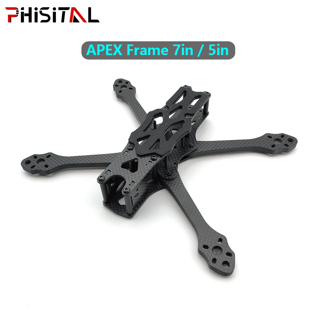 Drone Kit Octocopter - APEXフレーム 7インチ/6インチ/5インチ カーボンファイバー クアッドコプターフレームキット 19/22mmカメラ用 |