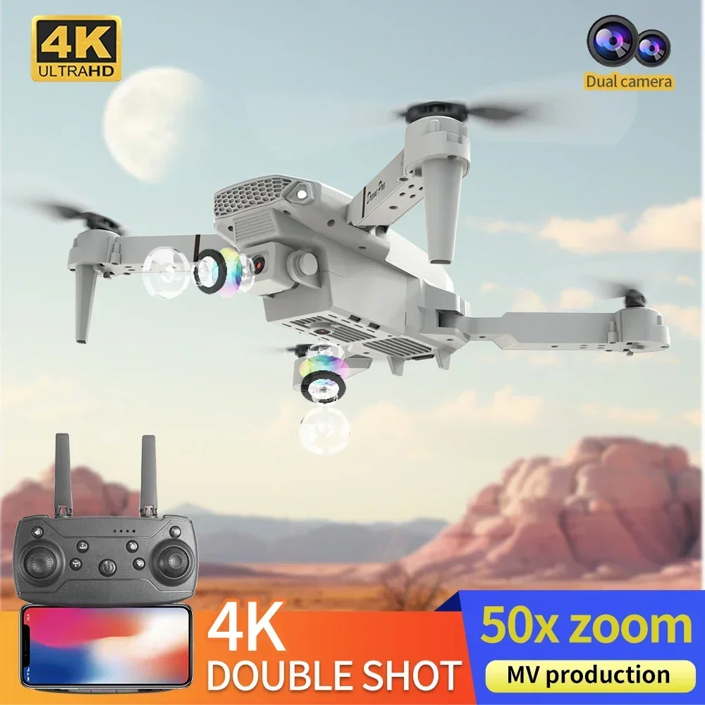 4K HDカメラ搭載 E88ミニドローン WiFi FPV  - Drone Kit Tricopter のレビューと価格