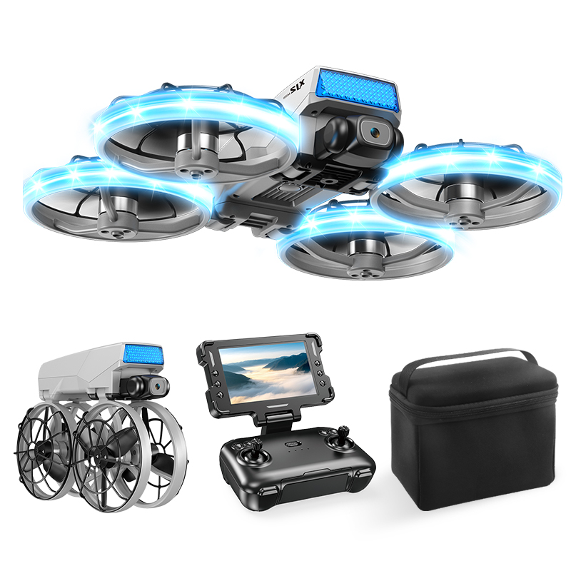 AXNEN XJ2 ミニカメラドローン 折りたたみ式ブラシレ - Drone Kit Tricopter のレビューと価格