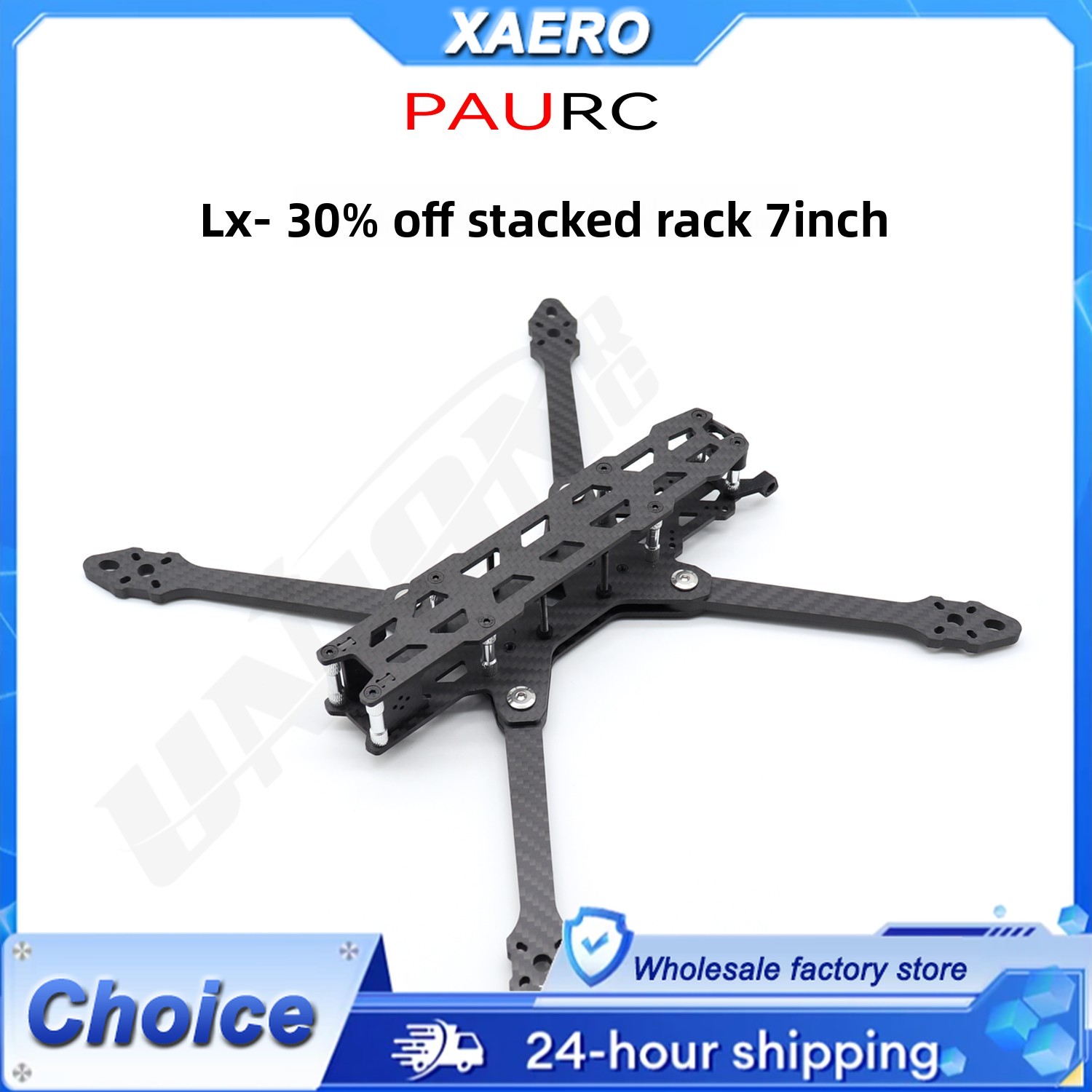 PAURC LX-7 折りたたみ式7インチFPVフレーム - - Drone Kit Octocopter のレビューと価格
