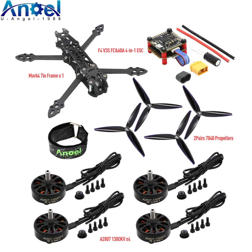 Mark4 Mark 4 7インチ 295mm FPVフレー - Drone Kit Build Yourself のレビューと価格