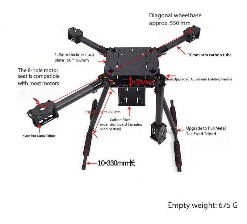 APStoreカーボンファイバーハードウェアVTOL U-a - Drone Kit Vtol のレビューと価格