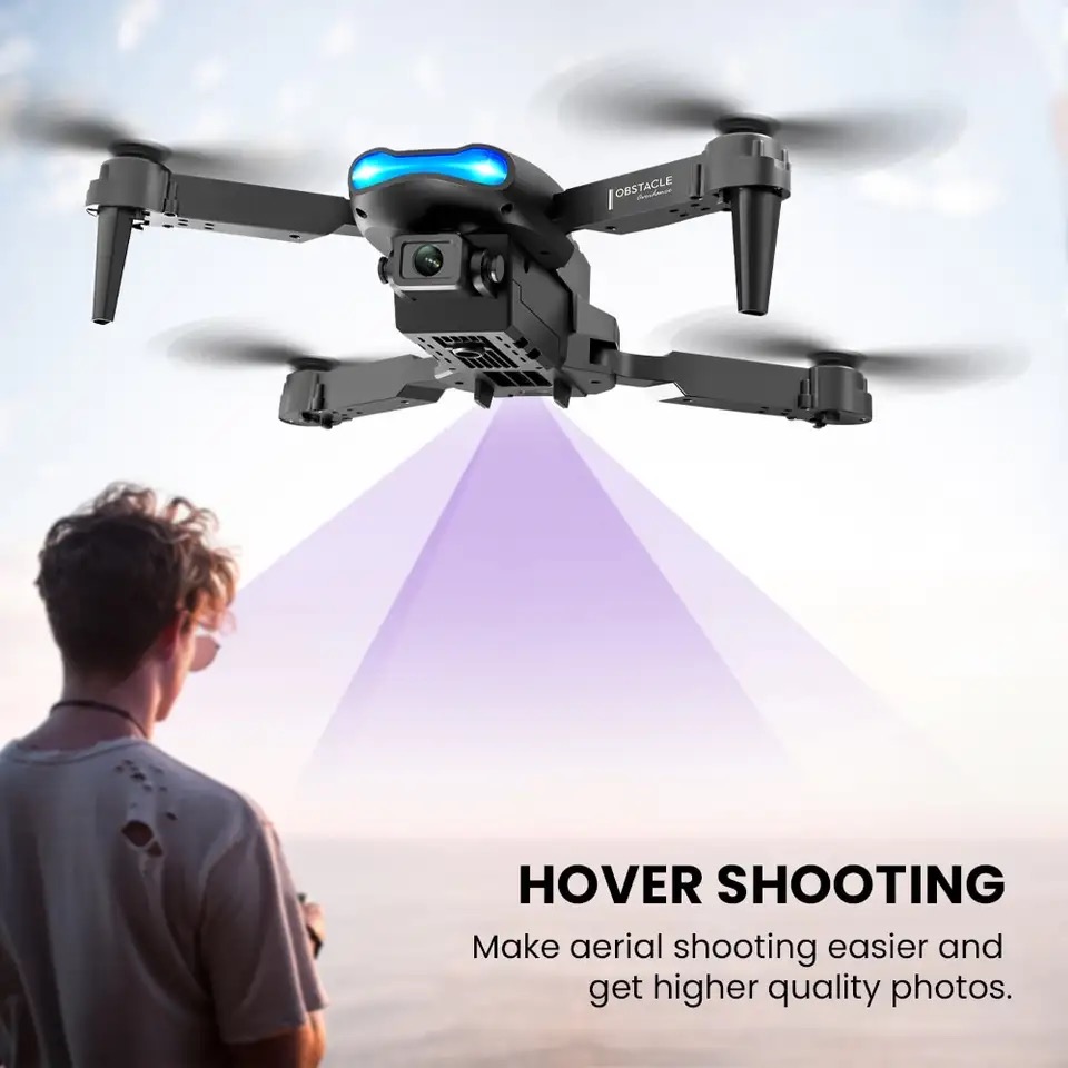 新しいミニドローン E99 4K WIFI HD カメラ F - Drone Kit Tricopter のレビューと価格